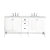 James Martin Furniture Addison 72''  Double Vanity Cabinet in Glossy White with 3cm (1-3/8'' ) Thick Ethereal Noctis Top and Rectangle Undermount Sinks