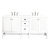 James Martin Furniture Addison 72'' Double Vanity Cabinet in Glossy White w/ 3cm (1-3/8'') Thick White Zeus Quartz Top