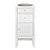James Martin Furniture Athens 15'' Cabinet with 2 Drawers and Right Opening Door in Glossy White, Base Cabinet Only (No Top)