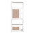 James Martin Furniture Athens 30'' W Bookcase Linen Cabinet (Double-Sided) in Glossy White, 30'' W x 15-3/4'' D x 70-1/8'' H