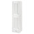 James Martin Furniture Athens 15'' W Tower Hutch with Left Face Opening in Glossy White, 14-7/8'' W x 14-7/8'' D x 57-3/4'' H