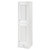 James Martin Furniture Athens 15'' W Tower Hutch with Right Face Opening in Glossy White, 14-7/8'' W x 14-7/8'' D x 57-3/4'' H
