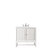 James Martin Furniture Athens 30'' W Single Vanity Cabinet, Glossy White, w/ 3cm (1-3/8'') Thick Classic White Quartz Top