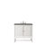 James Martin Furniture Athens 30'' W Single Vanity Cabinet, Glossy White, w/ 3cm (1-3/8'') Thick Grey Expo Quartz Top