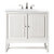 James Martin Furniture Athens 30'' Single Vanity Cabinet in Glossy White w/ 3cm (1-3/8'') Thick White Zeus Quartz Top