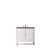 James Martin Furniture Athens 36'' W Single Vanity Cabinet, Glossy White, w/ 3cm (1-3/8'') Thick Grey Expo Quartz Top