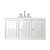 James Martin Furniture Athens 48'' Glossy White w/ White Zeus Top Front View