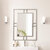 James Martin Furniture Brenlyn Rectangular Stainless Steel Framed Wall Mount Bathroom Vanity Mirror, 30'' W Brushed Nickel In Use Bathroom View