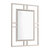 James Martin Furniture Brenlyn Rectangular Stainless Steel Framed Wall Mount Bathroom Vanity Mirror, 30'' W Brushed Nickel Angle View