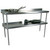 John Boos Stainless Steel Overshelf - For Stainless Steel Top Tables, Double Overshelf, Center Mount