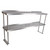 John Boos Stainless Steel Overshelf - For Maple Top Tables, Double Overshelf, Center Mount