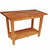 Natural Maple Oak Table w/ 1 Shelf