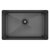 JULIEN Prochef Series ProInox H75 Single Bowl 27" W Undermount Kitchen Sink with Strainer, Black Stainless Steel