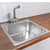 Cantrio Koncepts Stainless Steel Single Bowl Overmount Kitchen Sink