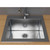 Cantrio Koncepts Single Basin Topmount Laundry Utility Sink, Stainless Steel
