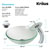 Kraus Frosted Glass Vessel Sink and Waterfall Faucet Set, Chrome