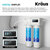 Kraus Purita#8482 2-Stage Carbon Block Under-Sink Water Filtration System with Digital Display Monitor, 9-1/2" W x 4-7/8" D x 15-1/2" H