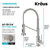Kraus Bolden™ 2-in-1 Commercial Style Pull-Down Single Handle Water Filter Kitchen Faucet in Spot-Free Stainless Steel with Purita™ 2-Stage Under-Sink Filtration System, Spout Height: 6-3/8'' H; Spout Reach: 8-5/8'' D