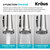 Kraus Britt™ 2-in-1 Commercial Style Pull-Down Single Handle Water Filter Kitchen Faucet in Spot-Free Stainless Steel with Purita™ 2-Stage Under-Sink Filtration System, Spout Height: 6-3/8'' H; Spout Reach: 8-5/8'' D