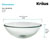 Kraus Clear 14" Glass Vessel Sink, 14" Dia. x 5-1/2" H