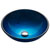 Kraus Irruption Blue Glass Vessel Sink, 16-1/2" Dia. x 5-1/2" H