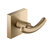 KRAUS Ventus™ Bathroom Robe and Towel Double Hook, Brushed Gold, 2-5/8'' W x 2'' D x 1-3/4'' H