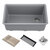KRAUS 30" Sink Metallic Gray Included Items