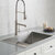 Kraus33'' W x 22'' D Standart PRO™ Drop-In/Undermount 16-Gauge Double Bowl 2-Hole Stainless Steel Kitchen Sink, 33'' W x 22'' D x 10'' H