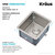 KRAUS Standart PRO™ 13" Sink Dimensions