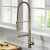 KRAUS Artec Pro™ Commercial Style Pull-Down Single Handle Kitchen Faucet with Pot Filler in Spot Free Antique Champagne Bronze