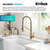 Kraus Britt™ Commercial Style 2-Function Single Handle Pull Down Kitchen Faucet, Modern Design