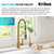 Kraus Britt™ Commercial Style 2-Function Single Handle Pull Down Kitchen Faucet, Matching Filter Faucet