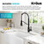 Kraus Britt™ Commercial Style 2-Function Single Handle Pull Down Kitchen Faucet, Modern Design
