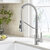 Kraus Britt™ Commercial Style 2-Function Single Handle Pull Down Kitchen Faucet, Spot Free Stainless Steel In Use Kitchen View