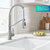 Kraus Britt™ Commercial Style 2-Function Single Handle Pull Down Kitchen Faucet, Spot Free Stainless Steel Compatible Sink