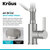 Kraus Britt™ Commercial Style 2-Function Single Handle Pull Down Kitchen Faucet, Spot Free Stainless Steel all Brite Info