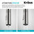 KRAUS Oletto™ Modern Industrial Pull-Down Single Handle Kitchen Faucet, 2 Function Sprayer