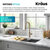 KRAUS Oletto™ Modern Industrial Pull-Down Single Handle Kitchen Faucet, Distinctive Style