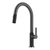 KRAUS Oletto™ Single Handle Pull-Down Kitchen Faucet in Matte Black / Spot Free Black Stainless Steel