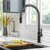 KRAUS Oletto™ High-Arc Single Handle Pull-Down Kitchen Faucet in Spot Free Stainless Steel