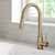 Kraus Brushed Gold Standard Oletto Kitchen Faucet Lifestyle View