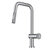 Kraus KRAUS® Urbix™ Industrial Pull-Down Single Handle Kitchen Faucet In Chrome, Spout Height: 8-5/8" W, Spout Reach: 9" D