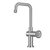 Kraus KRAUS® Urbix™ Industrial Single Handle Kitchen Bar Faucet In Spot-Free Stainless Steel, Spout Height: 9-1/2" W, Spout Reach: 5-3/4" D