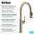 KRAUS Sellette™ Traditional Industrial Pull-Down Single Handle Kitchen Faucet, Heavy Duty Construction