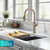 KRAUS Sellette™ Traditional Industrial Pull-Down Single Handle Kitchen Faucet, Compatible Sink