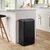 KRAUS GarbagePro™Rectangular 13 Gallon Touchless Motion Sensor Trash Can in Matte Black Finish