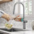 KRAUS Oletto™ Tall Modern Single-Handle Touch Kitchen Sink Faucet with Pull Down Sprayer in Spot Free Stainless Steel