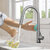 KRAUS Oletto™ Contemporary Single-Handle Touch Kitchen Sink Faucet with Pull Down Sprayer in Spot Free Stainless Steel
