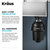 KRAUS WasteGuard™ 1 HP Continuous Feed Garbage Disposal with Ultra-Quiet Motor for Kitchen Sinks, Power Cord and Flange Included