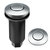 Kraus Garbage Disposal Air Switch Kit in Chrome with Push Button, AC Adapter, Power Cord, and Air Tube Included